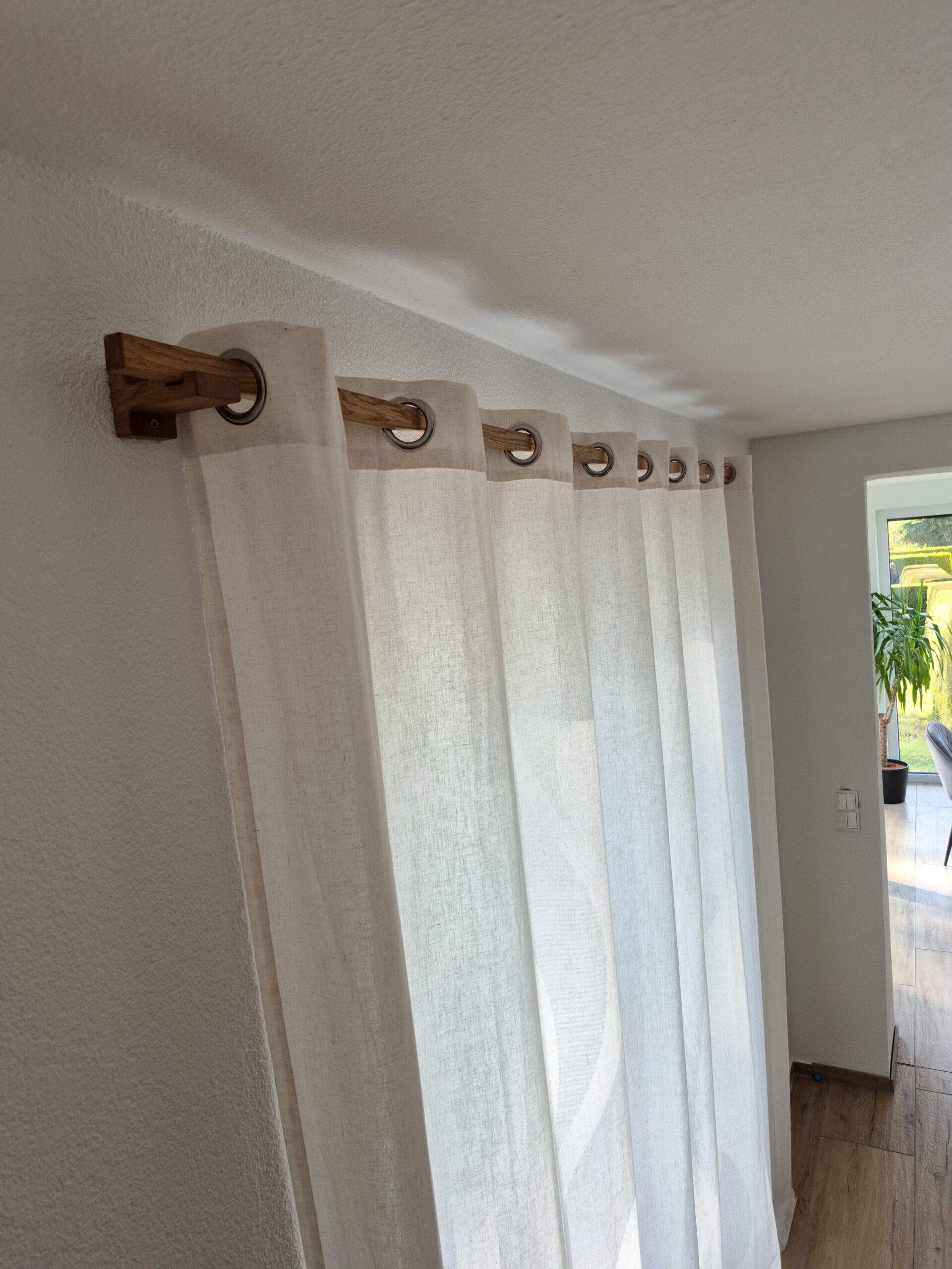 Gardinenstange aus Holz | 1-läufig | ab 200 cm – Bild 4