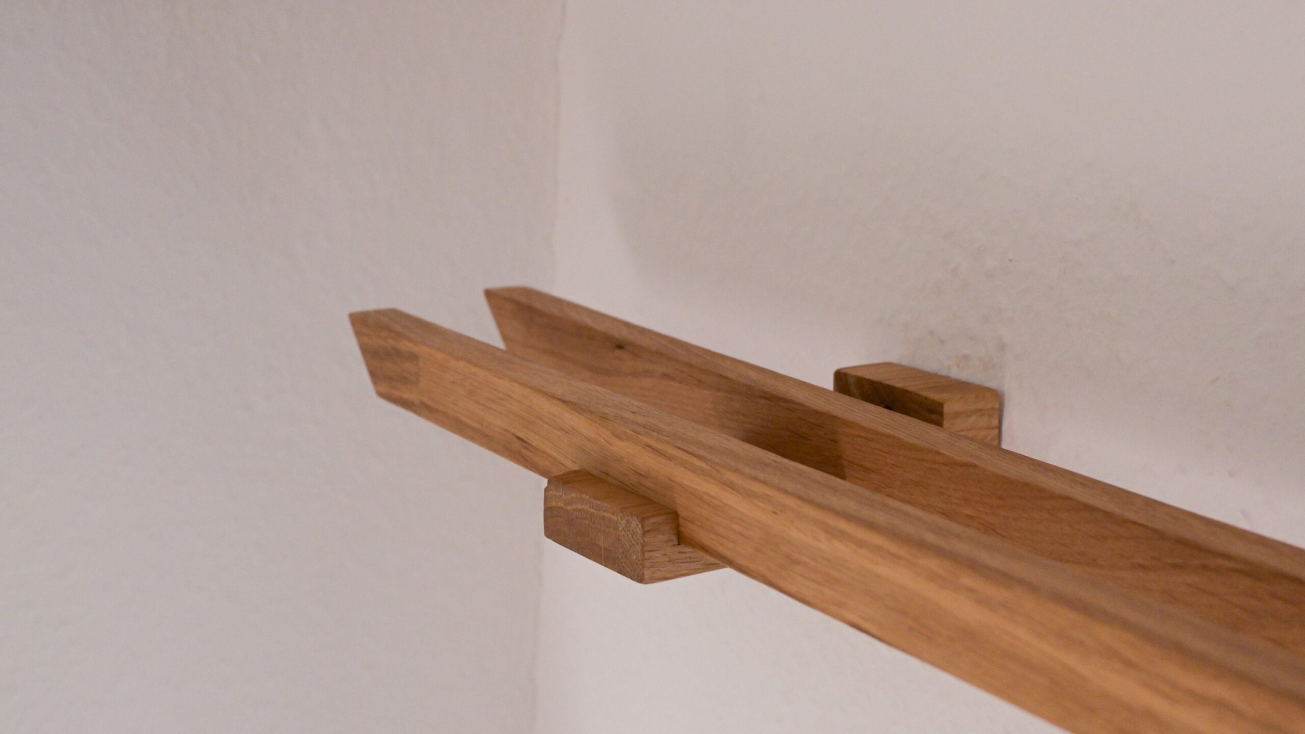 Doppel-Gardinenstange aus Holz | ab 200 cm – Bild 4