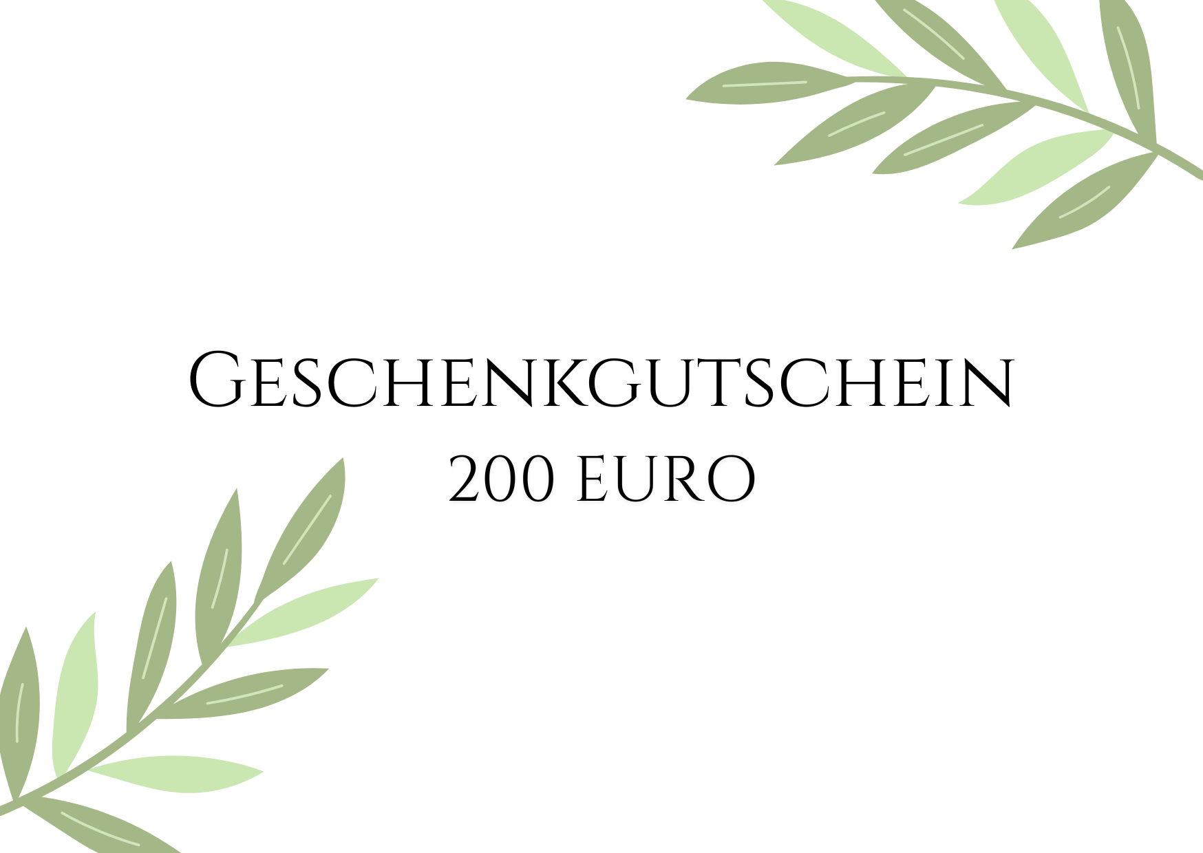 200€ Geschenkgutschein